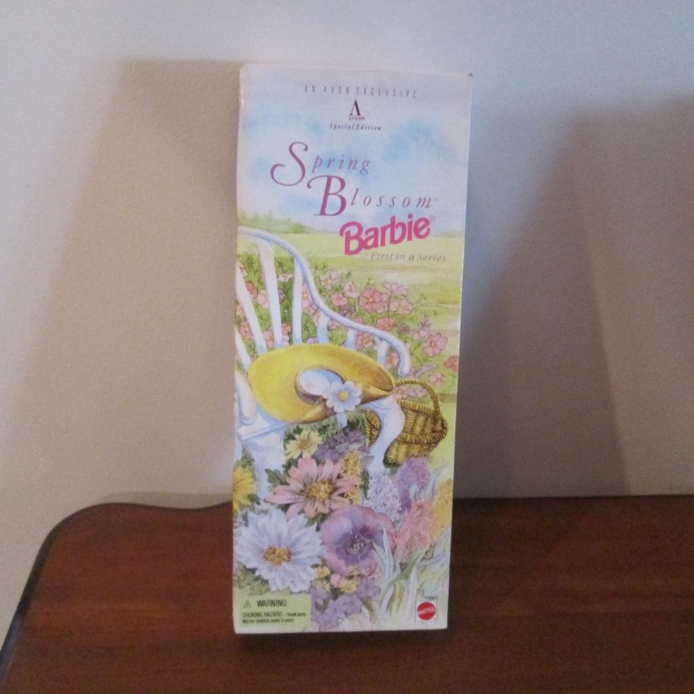 NIB 90's Spring Blossom Barbie Doll Avon Special Edition 1st In Series 1995 NEW